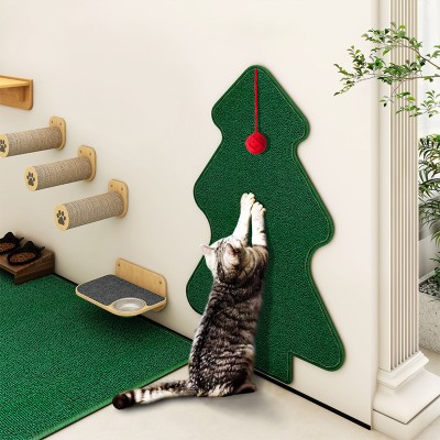 Christmas Tree Wall Sticker Cat Scratching Board