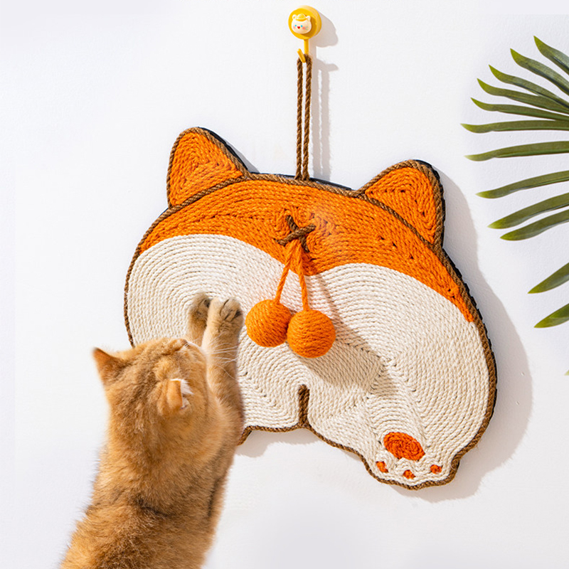 Vertical Wall Mounted Sisal Cat Scratching Board