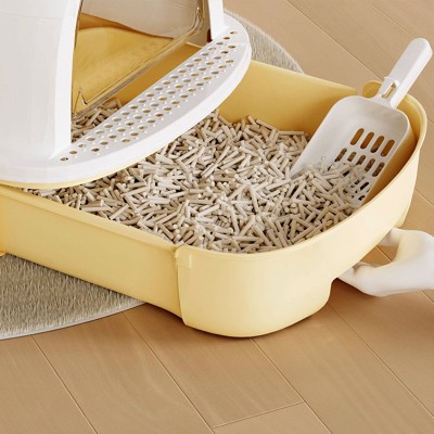 Open Top Litter Box With Drawer