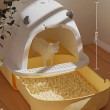 Open Top Litter Box With Drawer