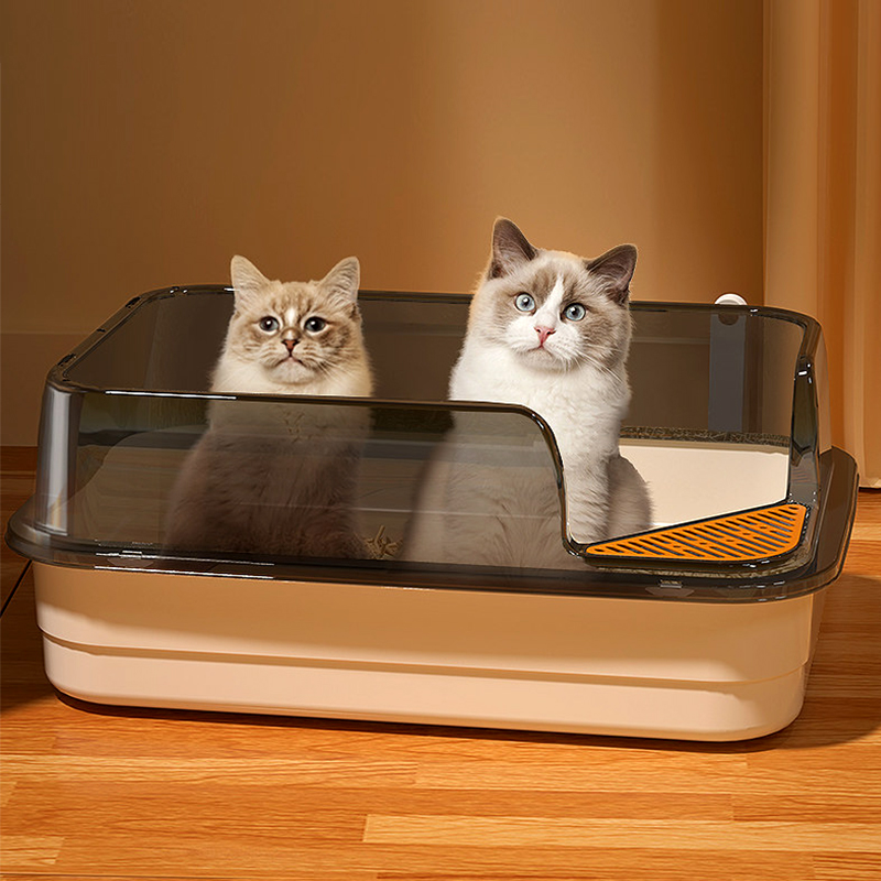 Anti Splash Raised Fence Litter Box