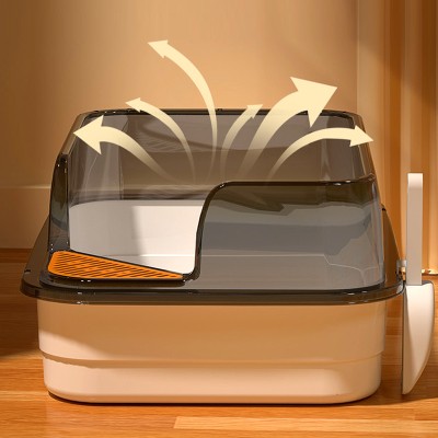 Anti Splash Raised Fence Litter Box