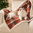 Pet Winter Checkered Blanket