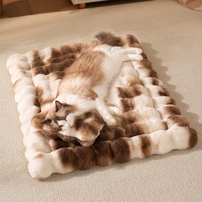 Bubble Fleece Non-Slip Pet Blanket