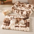Bubble Fleece Non-Slip Pet Blanket
