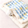 Double Layer Striped Pet Blanket