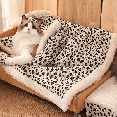 Adorable Leopard Print Pet Blanket
