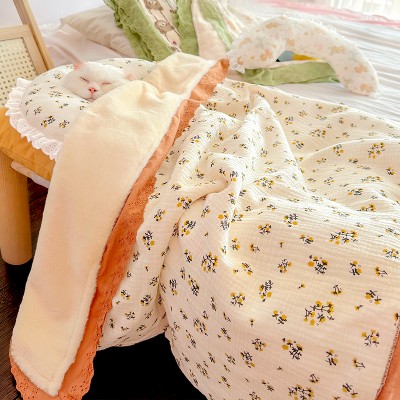 Lace Trimmed Pet Blanket