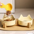Large Diameter Ceramic Cat Bowl
