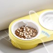 Elevated Neck Protecting Double Bowls for Pets