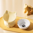 Ceramic Cat Bowl with Neck Support