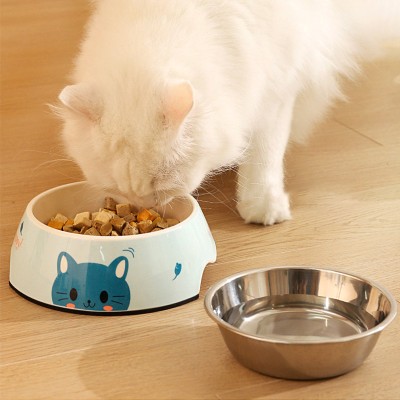 Double Layer Stainless Steel Pet Bowl