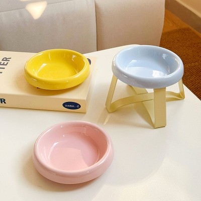 Underglaze Ceramic High Legged Pet Bowl