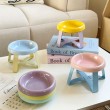 Underglaze Ceramic High Legged Pet Bowl