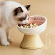 Ceramic High Legged Pet Bowl