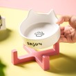Cat Ear Shaped Ceramic Pet Bowl