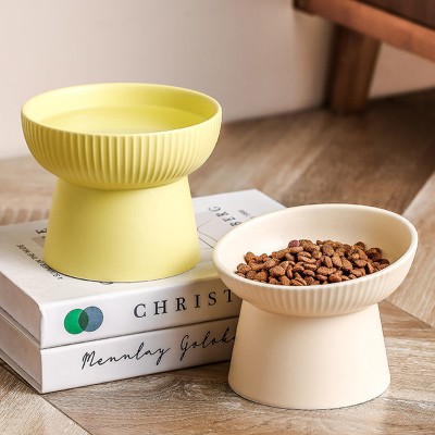 Solid Color Ceramic Pet Bowl