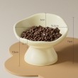 Ceramic Petal Shaped Pet Bowl