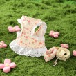 Floral Dress Cat Leash Set