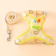 Checkered Vest Style Cat Leash
