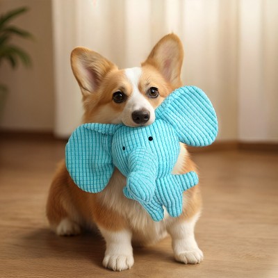 Blue Elephant Dog Toy