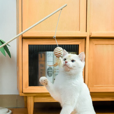 Five-Piece Handmade Wooden Cat Tweeter Set