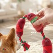 Squeaky Sausage Skewer Dog Toy