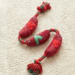 Squeaky Sausage Skewer Dog Toy