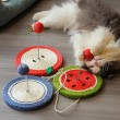 Sisal Scratching Board Spring Ball Cat Toy