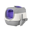 Fully Enclosed Cat Litter Box with UV Sterilization and Odor Control