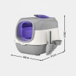 Fully Enclosed Cat Litter Box with UV Sterilization and Odor Control
