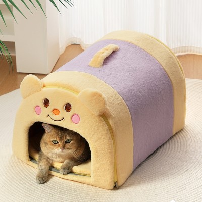 Adorable Bear Shaped Cat Bed