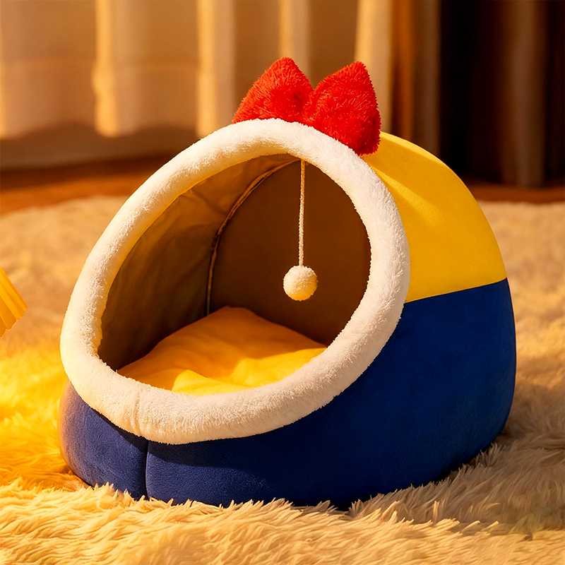 Semi Enclosed Cat Bed