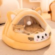 Semi Enclosed Warm and Soft Cat Bed