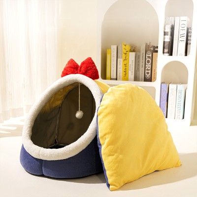 Semi Enclosed Cat Bed