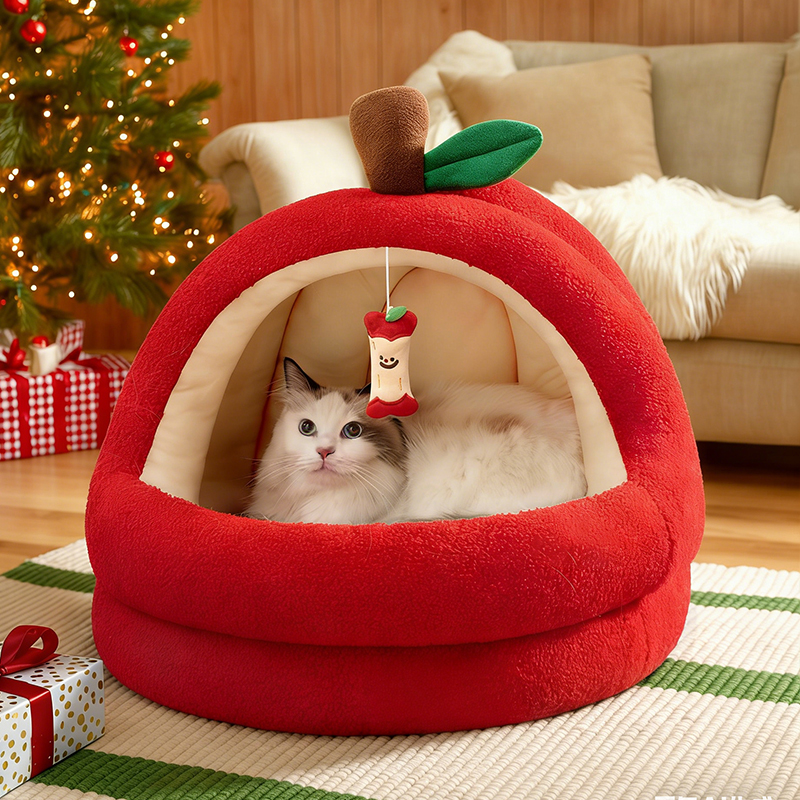 Warm Apple Cat Bed