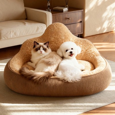 Fleece Feel Neck Supporting Pet Sofa Nest