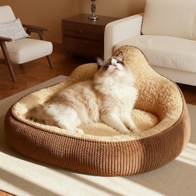 Fleece Feel Neck Supporting Pet Sofa Nest