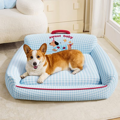 Checkered Pet Sofa Bed