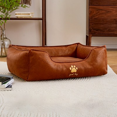 Bite Resistant Leather Pet Bed
