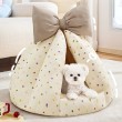 Pumpkin Pet Bed with Bow