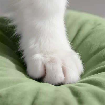 Oval Flannel Dog Bed