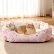 Lace Trimmed Fleece Lined Pet Bed