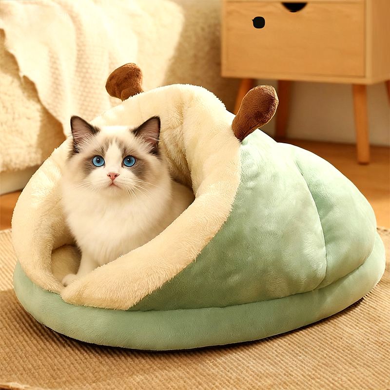 Thickened Semi Enclosed Cat Bed